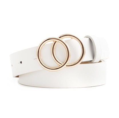 Viva Trend| Beltona - Damen-Ledergürtel mit O-Ring-Schnalle