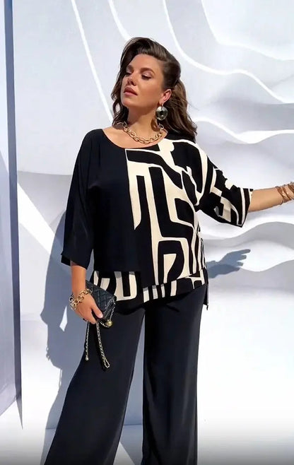 Linda | Neues atmungsaktives Chiffon-Top