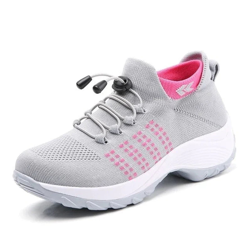 Viva Trend - Atmungsaktive Slip-On-Sportschuhe zum Gehen für Damen | Leichte Slip-On-Wander-Sneaker aus Mesh für Damen