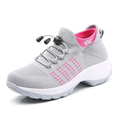 Viva Trend - Atmungsaktive Slip-On-Sportschuhe zum Gehen für Damen | Leichte Slip-On-Wander-Sneaker aus Mesh für Damen