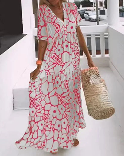 BLISS | KURZÄRMELIGES SOMMERKLEID MIT DRUCK