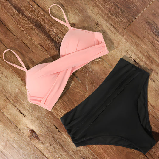 Viva Trend | Bikini mit hoher Taille für Damen, Sommer Bademode