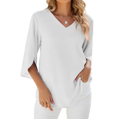 Clara | V-Ausschnitt Bluse