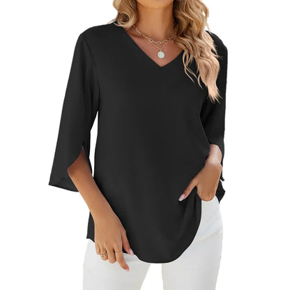 Clara | V-Ausschnitt Bluse
