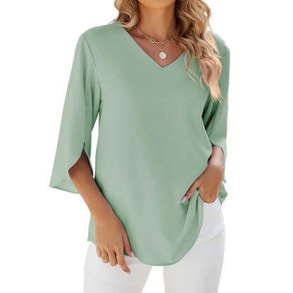 Clara | V-Ausschnitt Bluse