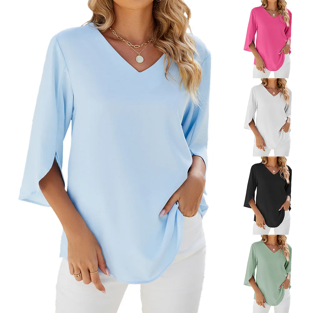 Clara | V-Ausschnitt Bluse