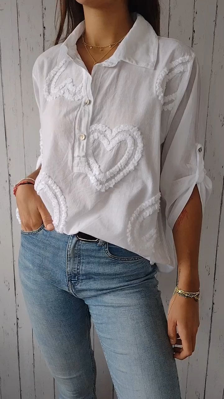 Amour Leinenbluse