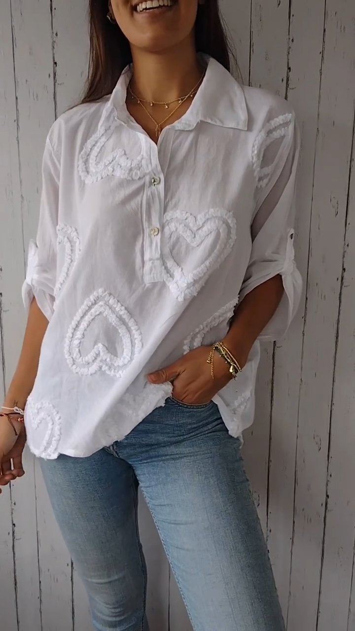 Amour Leinenbluse