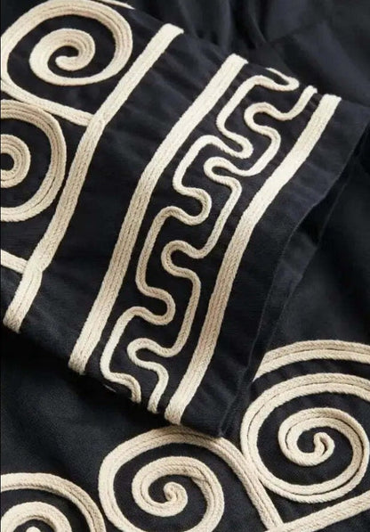 Jule | Besticktes langärmeliges Kleid