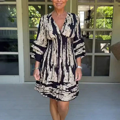 Alese |  Doppellagiges langärmeliges Kleid