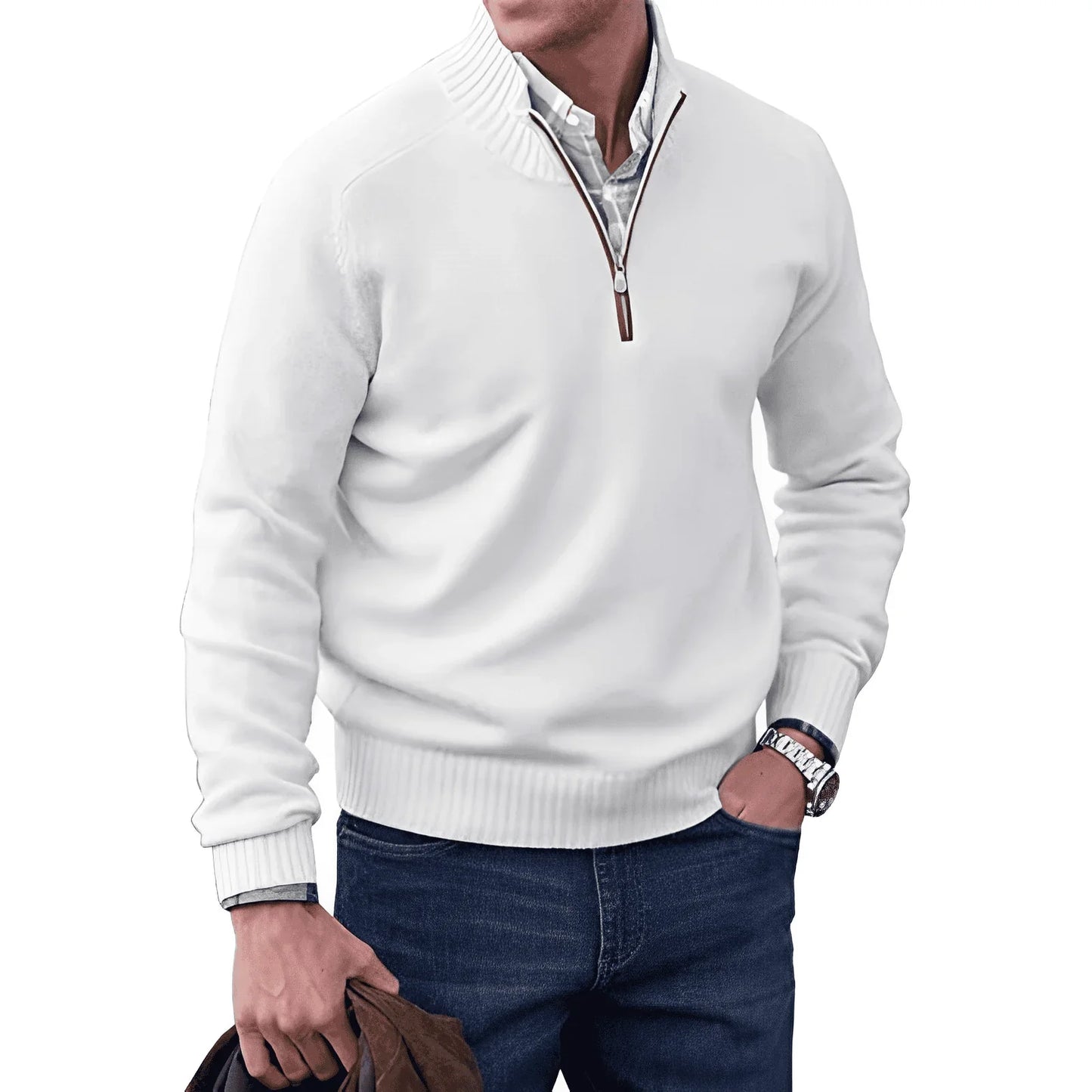 JAMES | STILVOLLER HALFZIP-PULLOVER