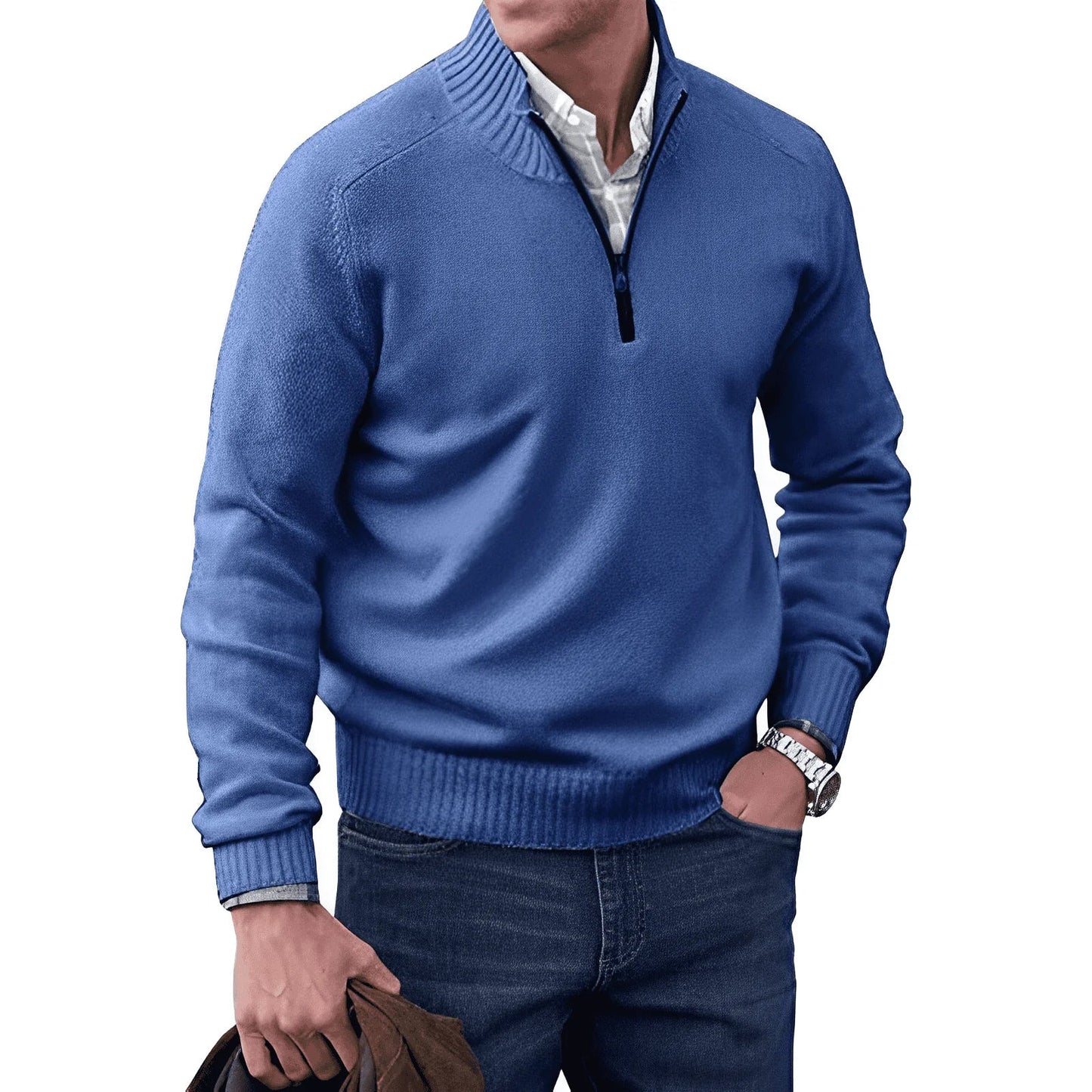 JAMES | STILVOLLER HALFZIP-PULLOVER