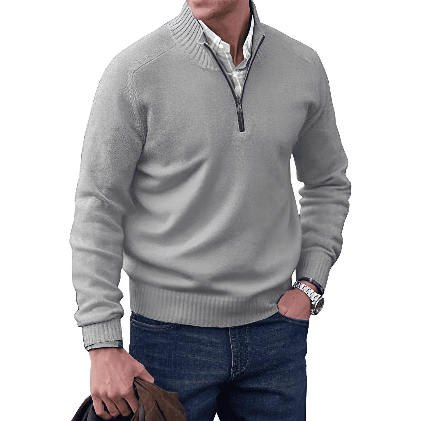 JAMES | STILVOLLER HALFZIP-PULLOVER