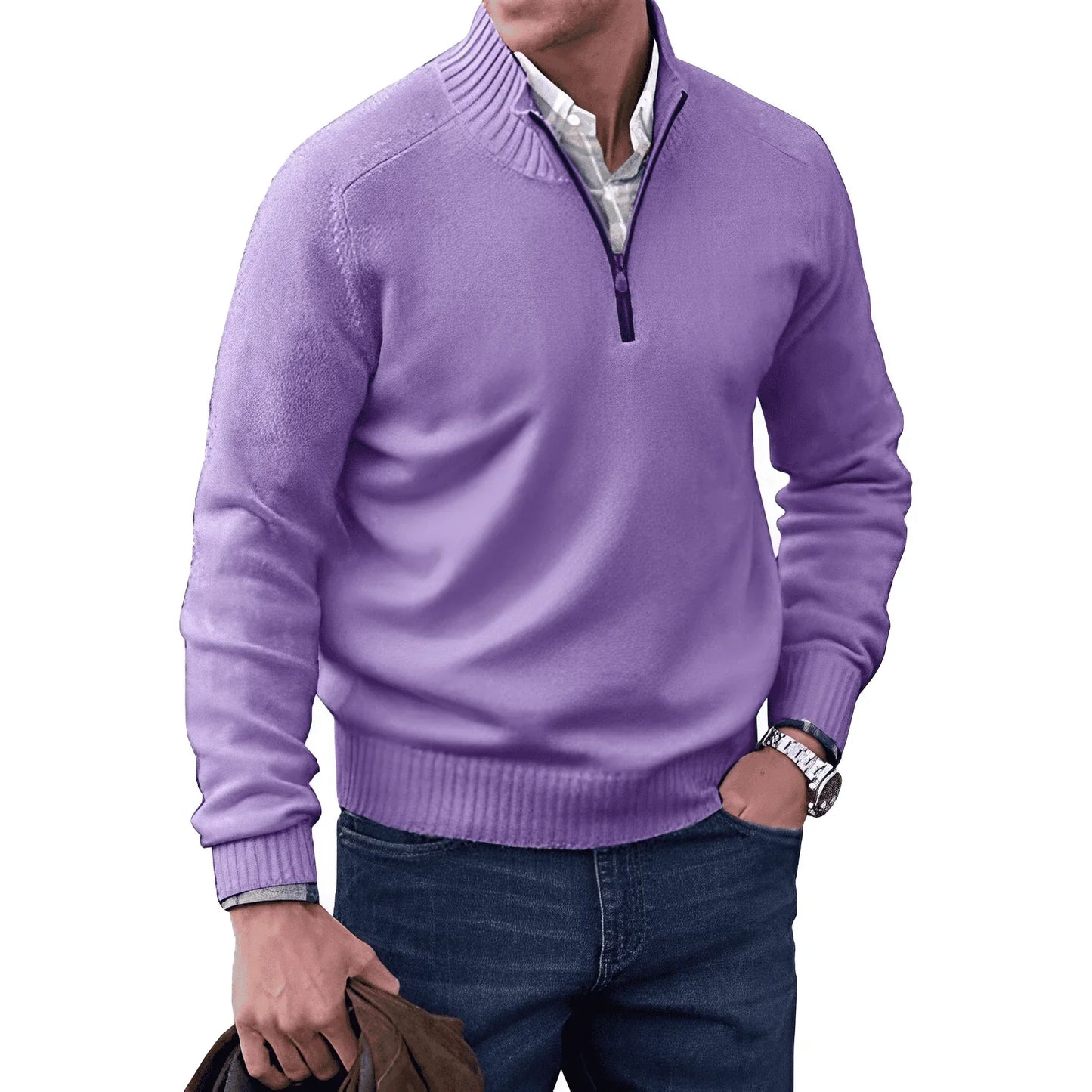 JAMES | STILVOLLER HALFZIP-PULLOVER