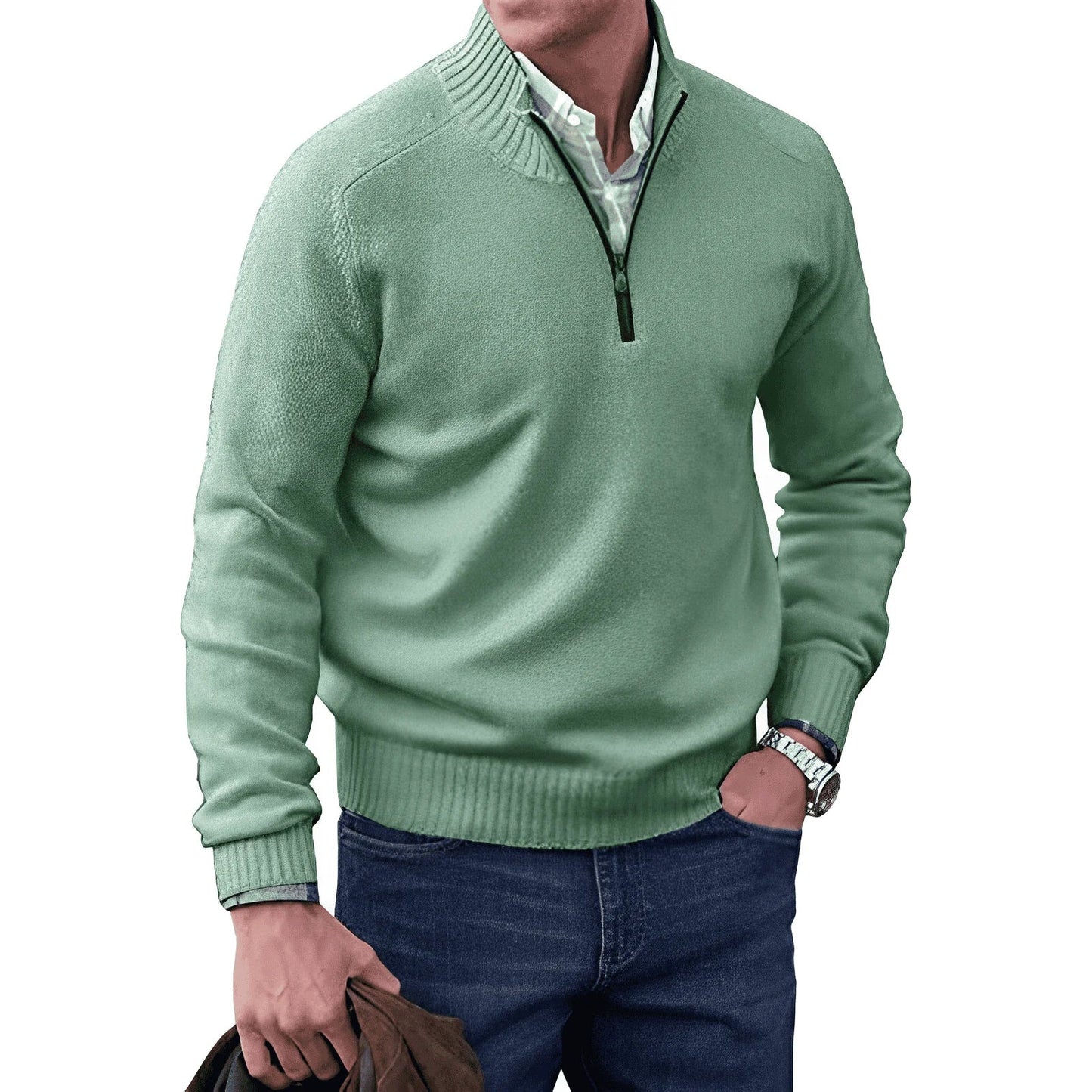 JAMES | STILVOLLER HALFZIP-PULLOVER