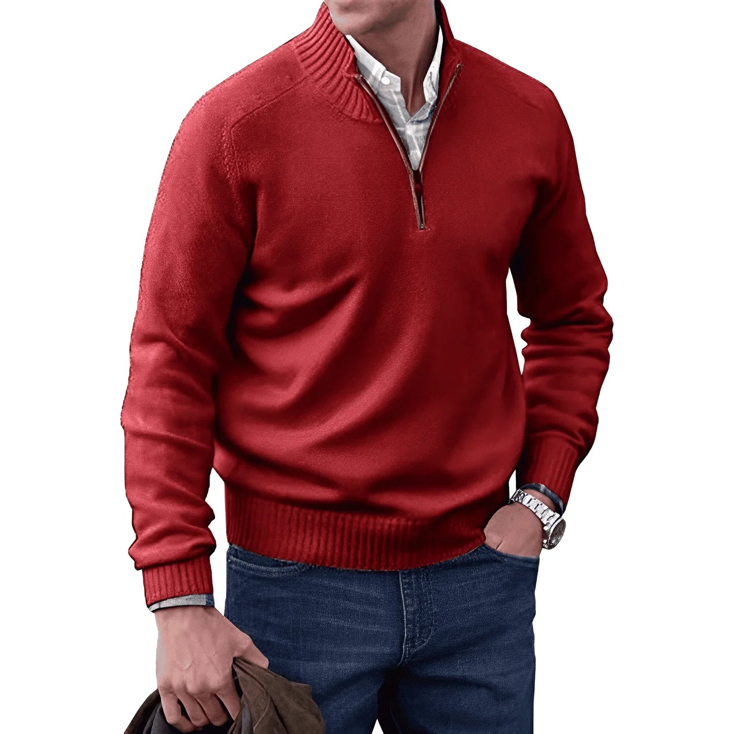 JAMES | STILVOLLER HALFZIP-PULLOVER
