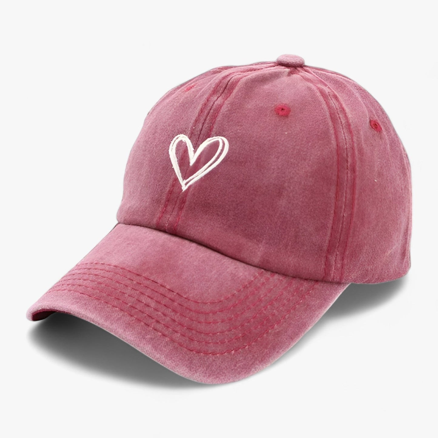 Viva Trend| Damen Retro bestickte Baseballkappe Verstellbarer Sonnenhut