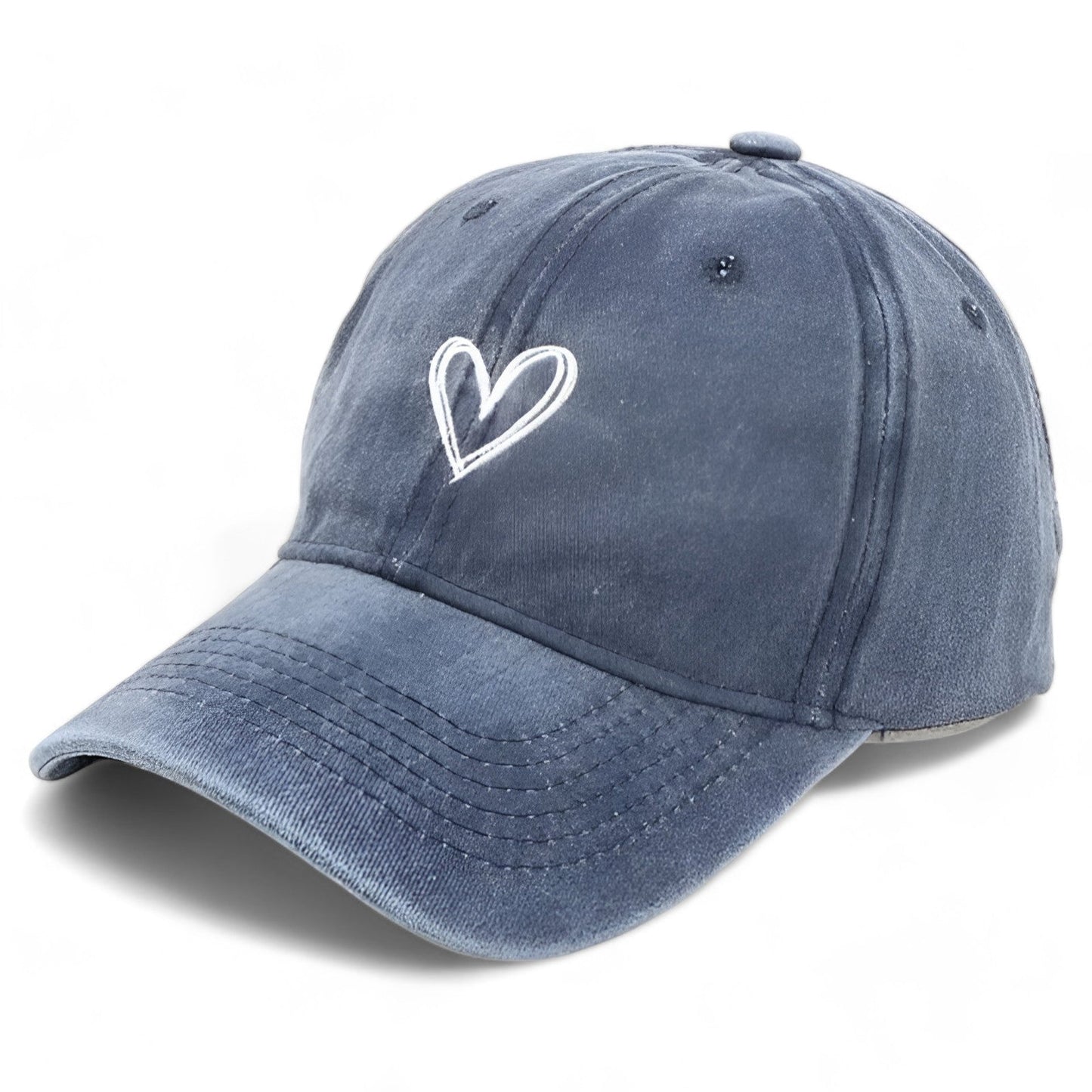 Viva Trend| Damen Retro bestickte Baseballkappe Verstellbarer Sonnenhut