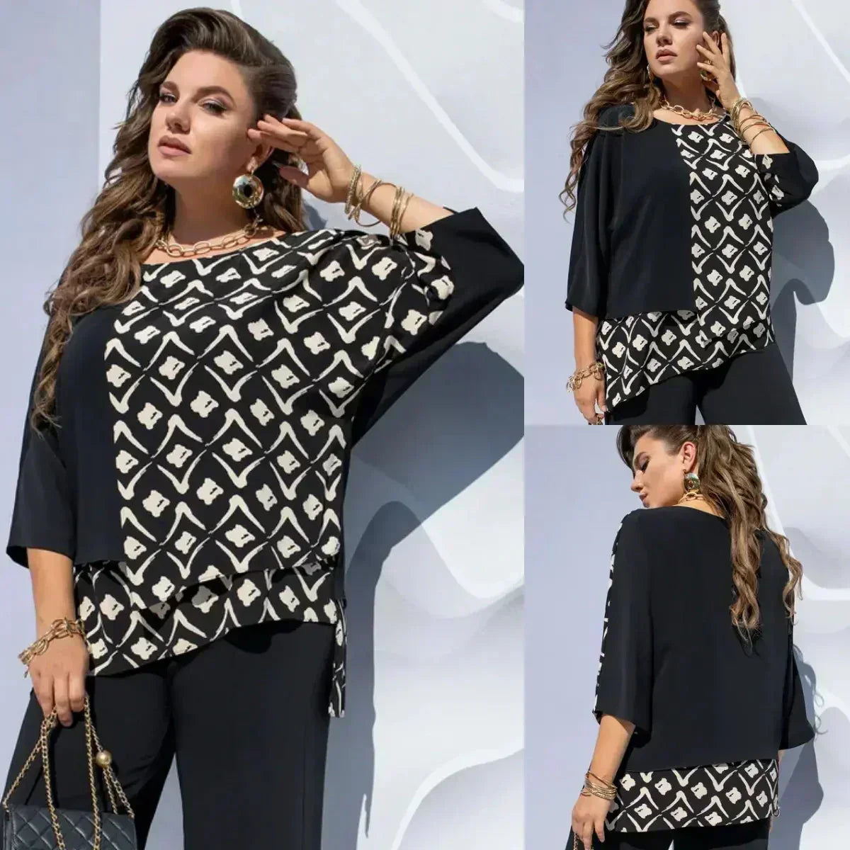 Linda | Neues atmungsaktives Chiffon-Top
