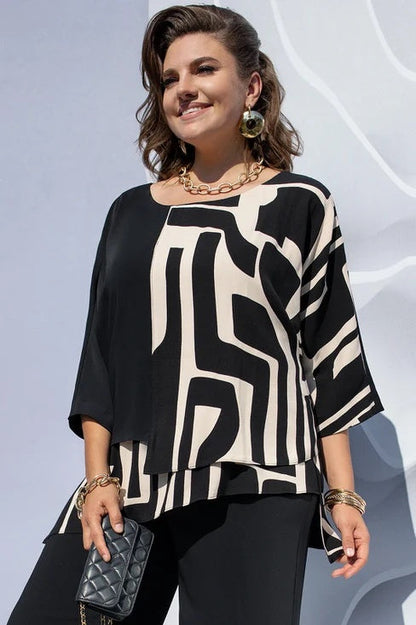 Linda | Neues atmungsaktives Chiffon-Top