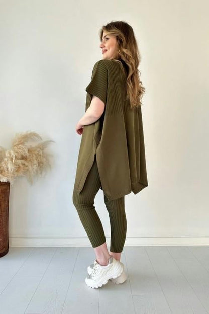 Asymmetrisches Oversize | Tunika-Set – Komfortabel & Stilvoll